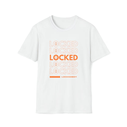 T-Shirt White / M LOCKED Bag Inspo - Lockedboy Athletics Chastity Tshirt LEATHERDADDY BATOR