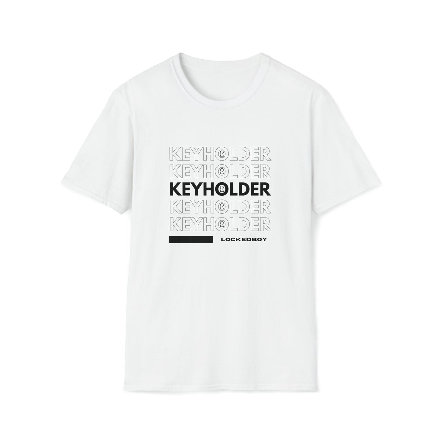 T-Shirt White / S KEYHOLDER bag Inspo - Chastity Shirts by LockedBoy Athletics LEATHERDADDY BATOR