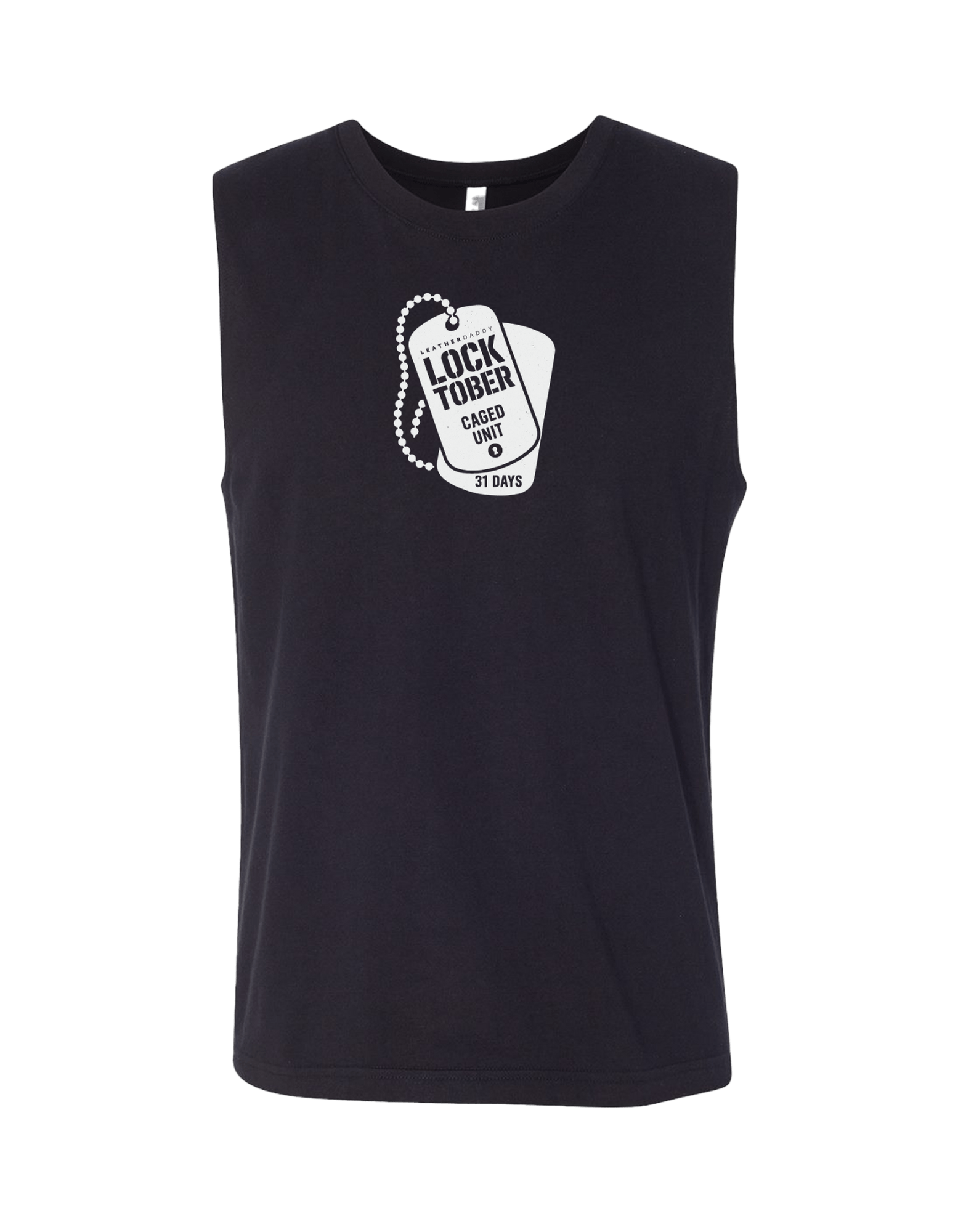 Tank Top Locktober Caged Unit Muscle Tank – Unisex Jersey Workout Tee for 31 Days of Discipline LEATHERDADDY BATOR