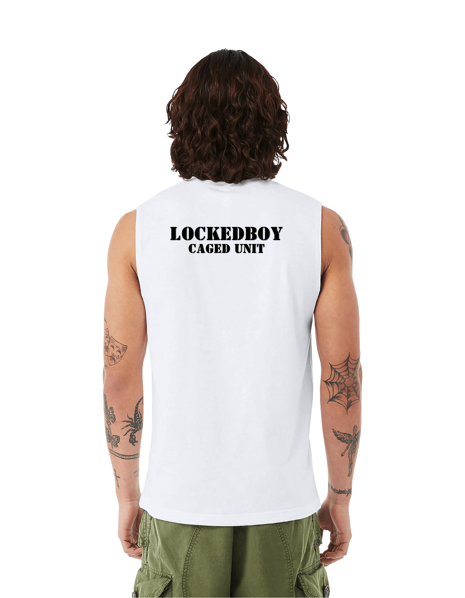 Tank Top Locktober Caged Unit Muscle Tank – Unisex Jersey Workout Tee for 31 Days of Discipline LEATHERDADDY BATOR