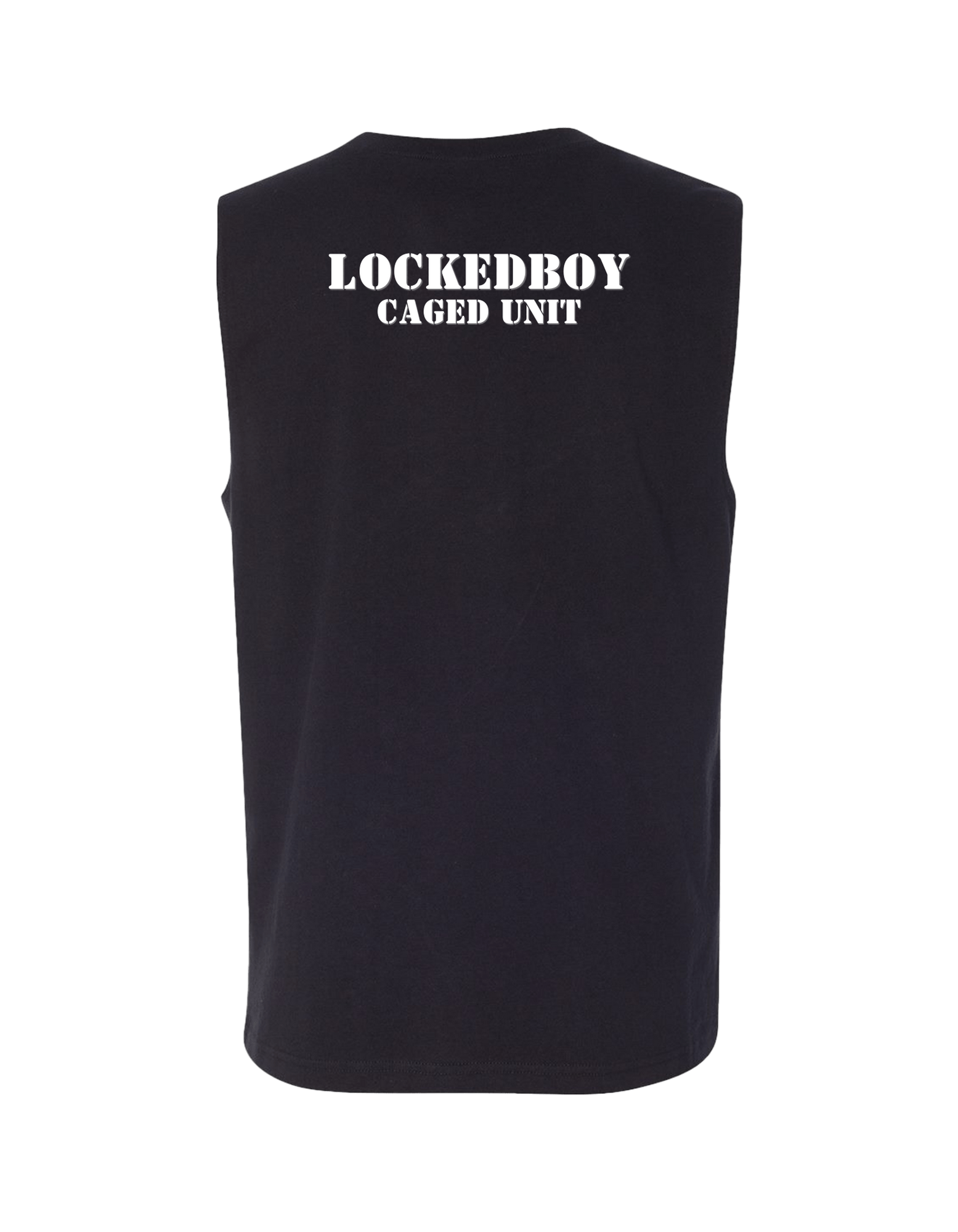 Tank Top S / Black Locktober Caged Unit Muscle Tank – Unisex Jersey Workout Tee for 31 Days of Discipline LEATHERDADDY BATOR