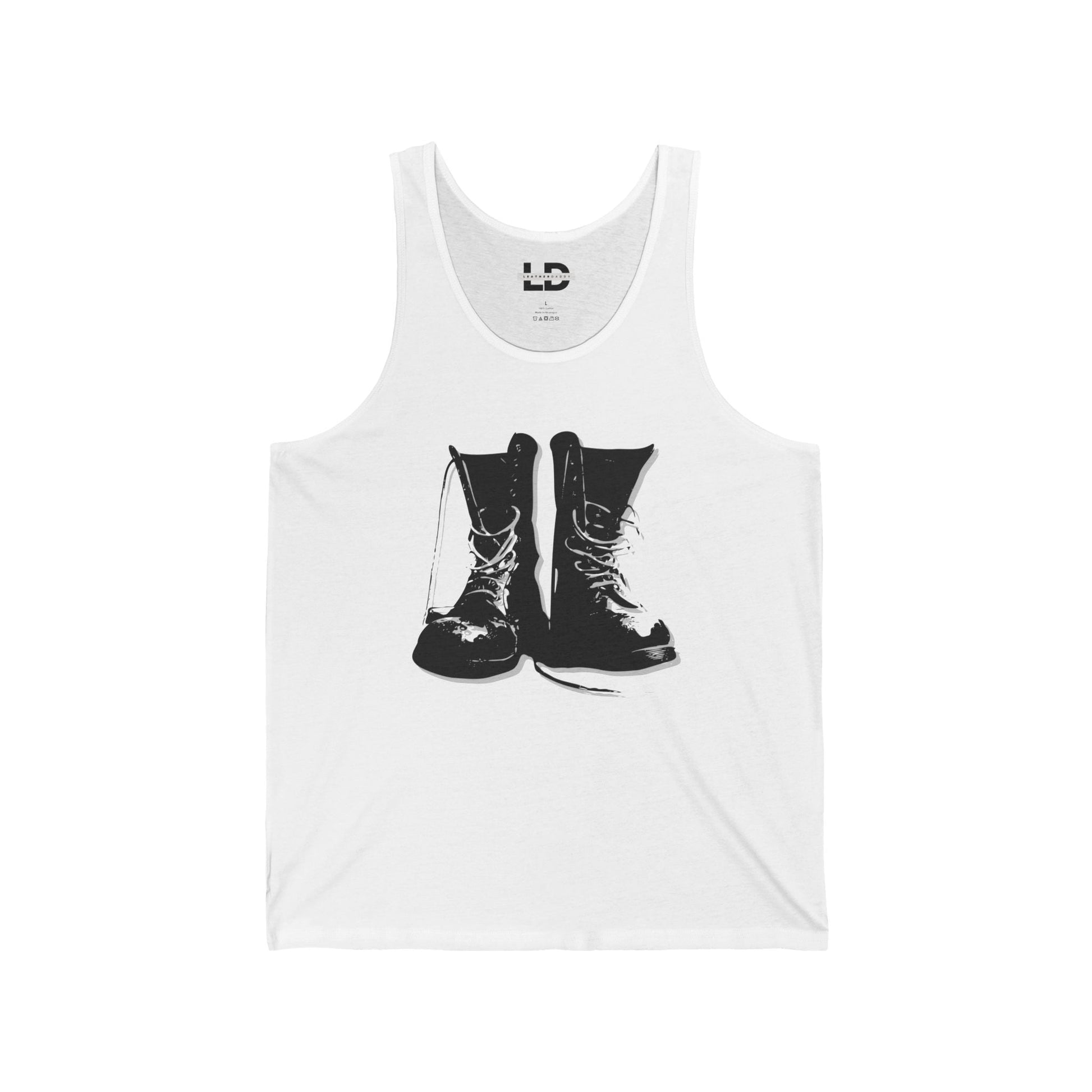 Tank Top XS / White Boot Worship Tank Top - LeatherDaddy LEATHERDADDY BATOR