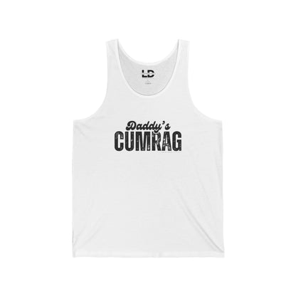 Tank Top XS / White Daddy's C*mrag Unisex Jersey Tank - NEW Design #1 LEATHERDADDY BATOR