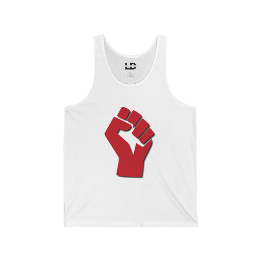 Tank Top XS / White Subtle Fist Tank Top - LeatherDaddy LEATHERDADDY BATOR