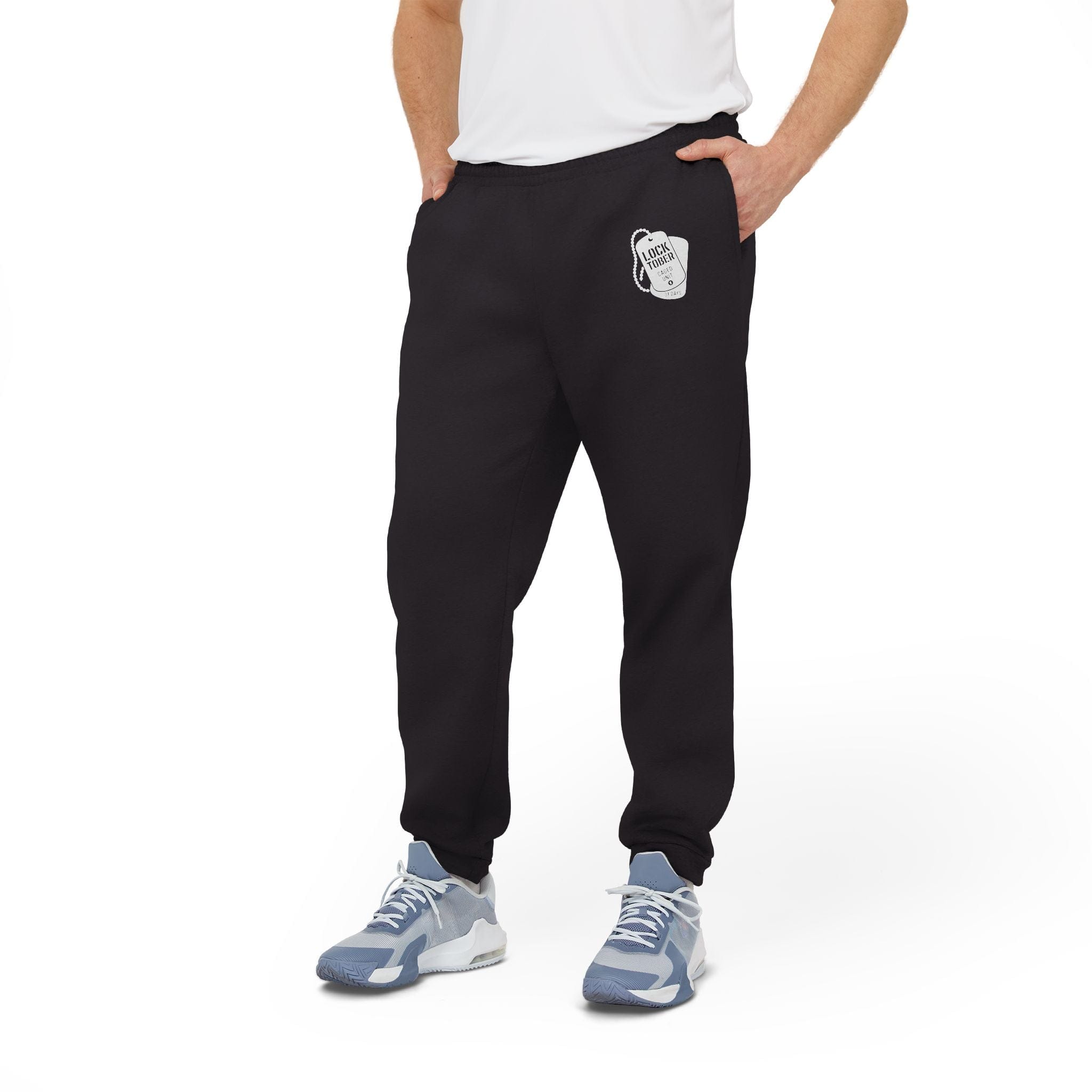 Trousers Locktober Caged Unit Adidas Joggers – Grey Sweatpants Season with a Visible Cage Line LEATHERDADDY BATOR
