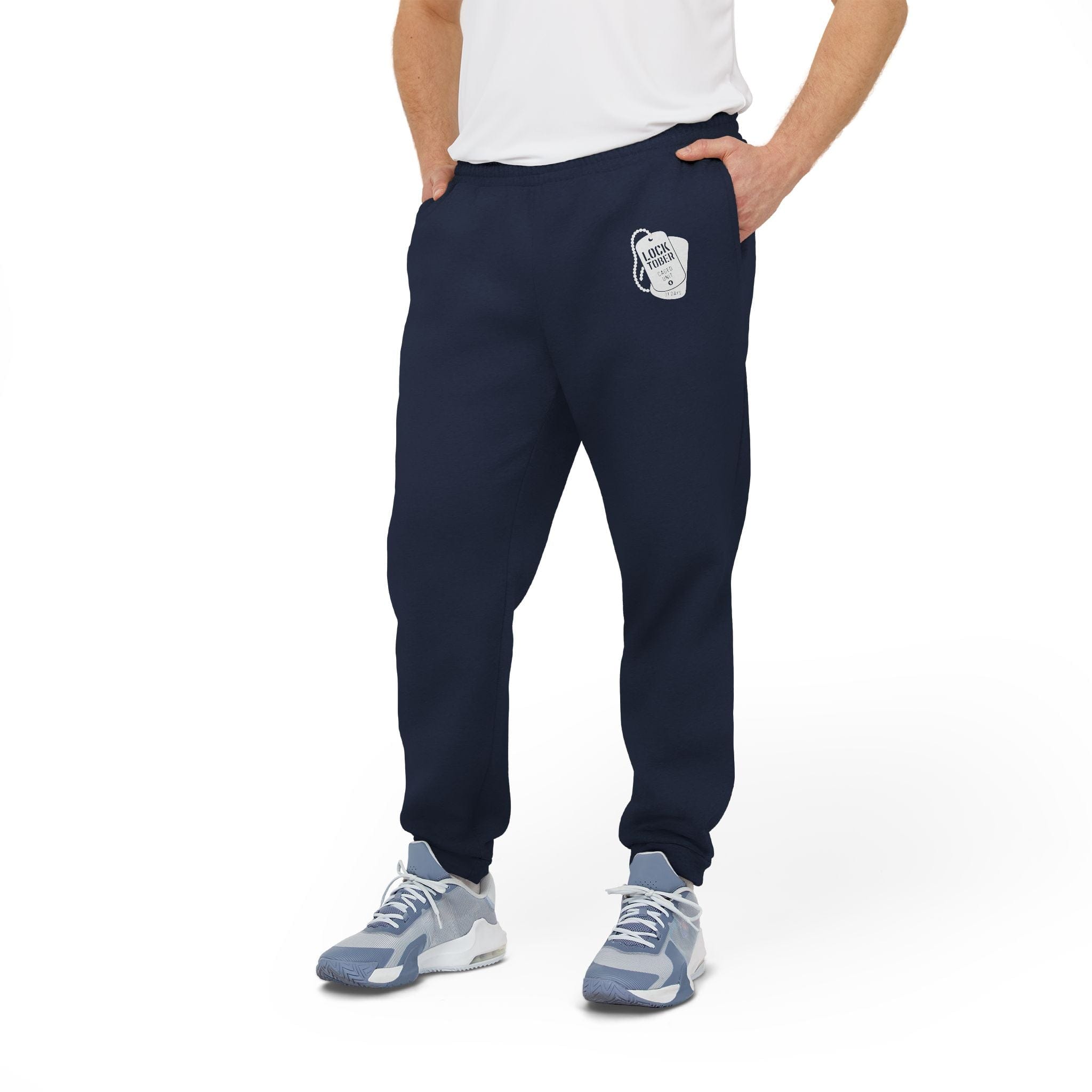 Trousers Locktober Caged Unit Adidas Joggers – Grey Sweatpants Season with a Visible Cage Line LEATHERDADDY BATOR