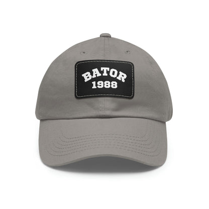 Hats Grey / Black patch / Rectangle / One size OG Bator Dad Hat LEATHERDADDY BATOR