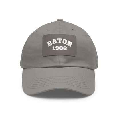 Hats Grey / Grey patch / Rectangle / One size OG Bator Dad Hat LEATHERDADDY BATOR
