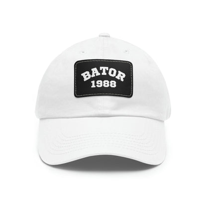 Hats White / Black patch / Rectangle / One size OG Bator Dad Hat LEATHERDADDY BATOR