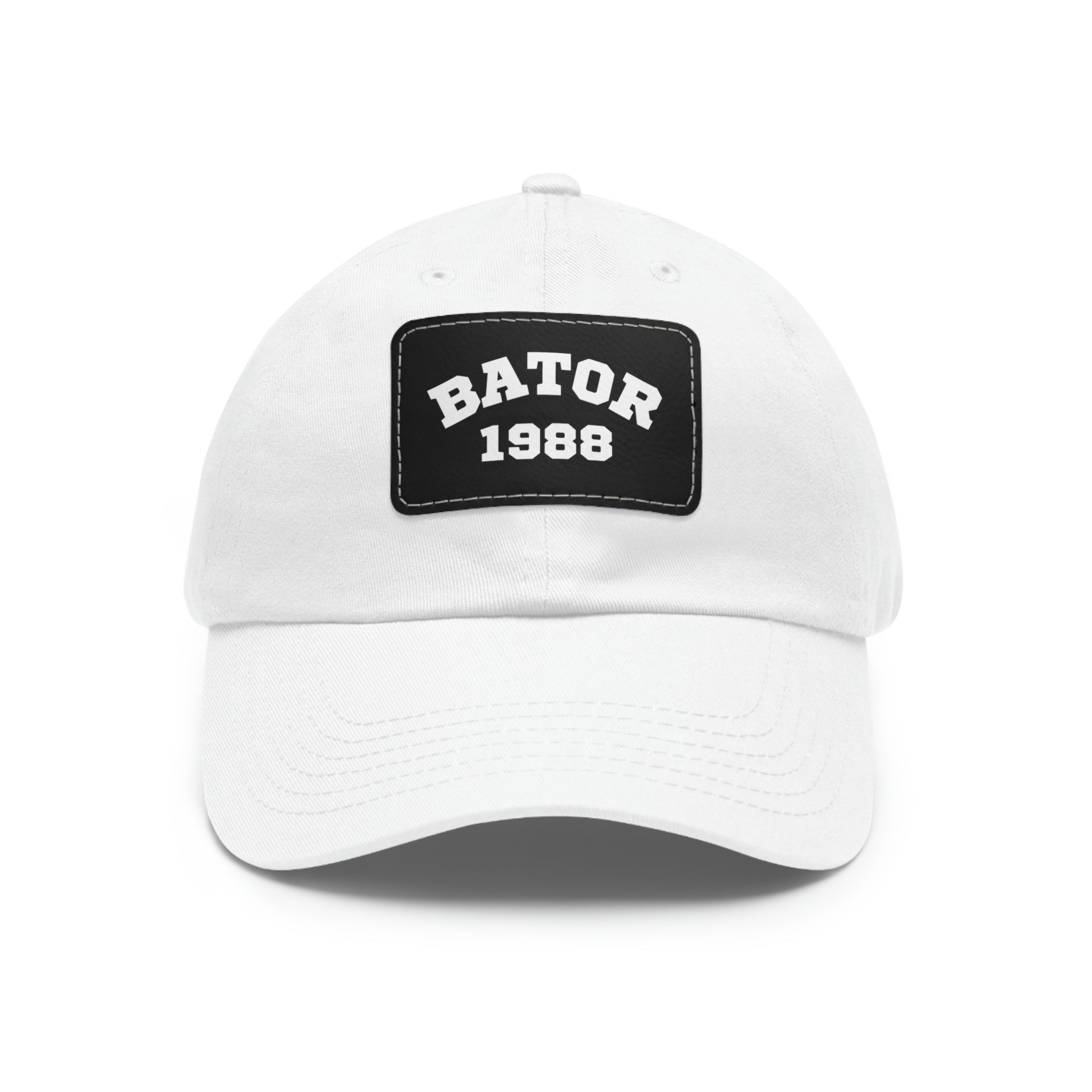 Hats White / Black patch / Rectangle / One size OG Bator Dad Hat LEATHERDADDY BATOR