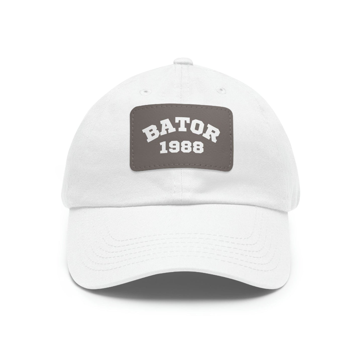 Hats White / Grey patch / Rectangle / One size OG Bator Dad Hat LEATHERDADDY BATOR