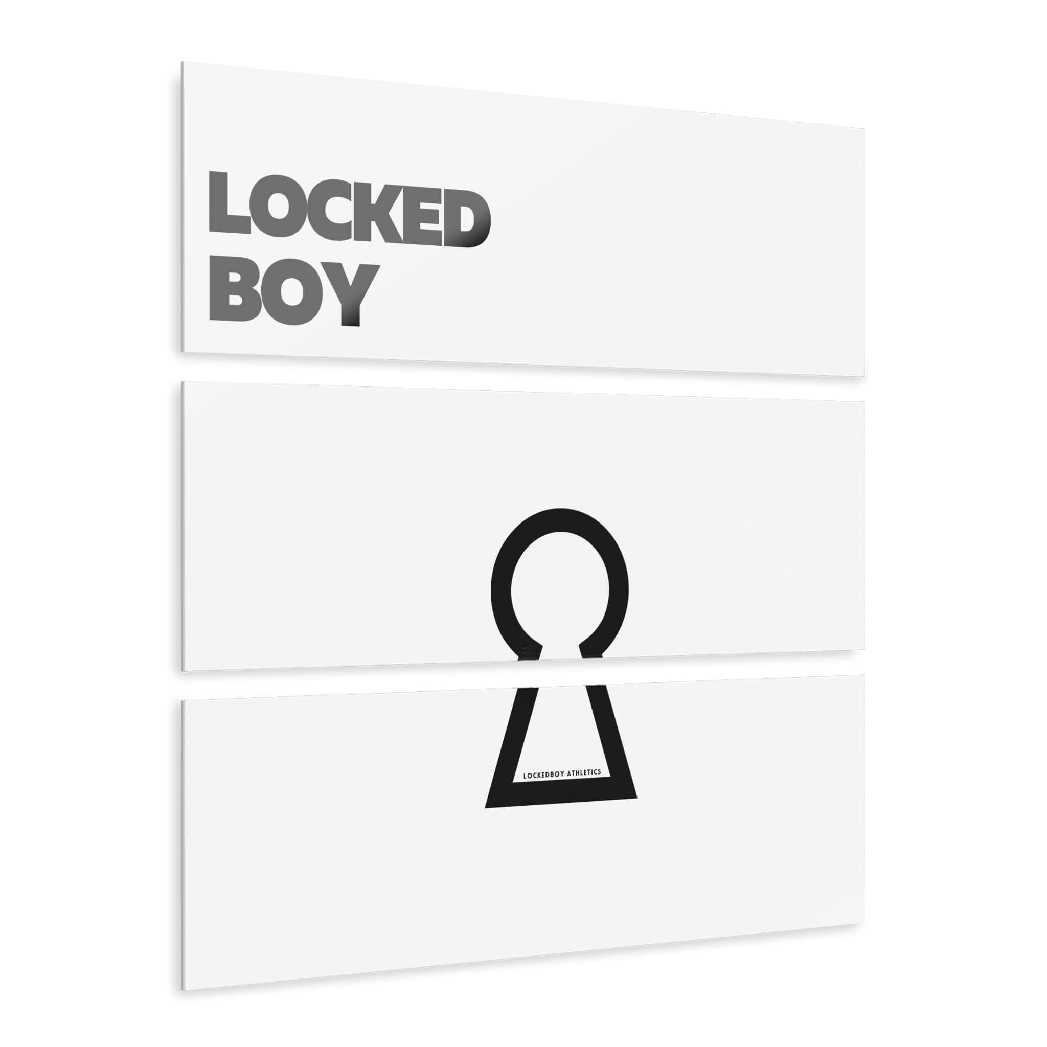 Home Decor 36" x 12" (Horizontal) / 0.25'' LockedBoy Triptych LEATHERDADDY BATOR